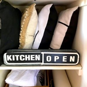 Kitchen sign